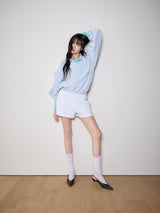 Quarter-Zip Balloon Pullover Shirt