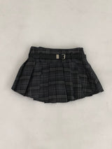 ベルトチェッカーラウンディングスカート