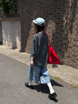 バミューダデニムパンツ
