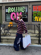 Number 01 Lettering Balloon Pants 2C