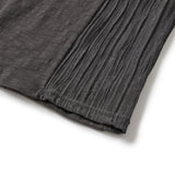Crease half T-shirts / Charcoal