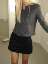 Suede pocket mini skirt (2colors)