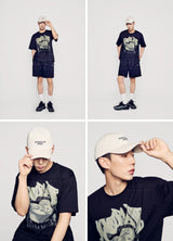 [24SS] BASIC SMALL LOGO BALL CAP BEIGE