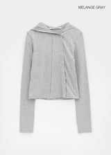 [MADE] Trolle Diagonal Hooded Cardigan