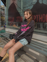 ピンクポイントヤマハトゥータイプ L/S Black(washing)