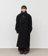 Draw Double Breasted Coat