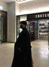 ヘアウール50%クラシックローブロングコート