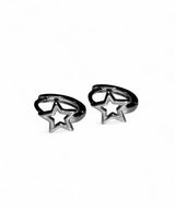 s.steel Empty Star One-touch Earring 2pcs