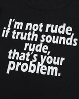 RUDE ハーフスリーブTシャツ(BLACK)