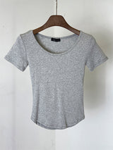 モダルUネックTシャツ (4C)