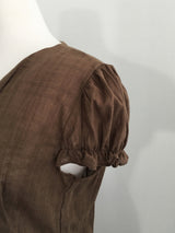 Walnut tie blouse