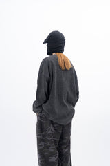 Cell Stone Washed Waffle Long Sleeve T-Shirt
