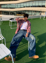 セントパラシュートカーゴワイドデニムパンツ
