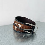 Panelled Crocodile Leather Belt