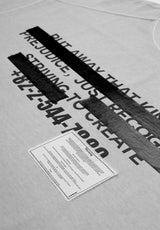 BBD ヒデンスローガンピグメントロングTシャツ（グレー）