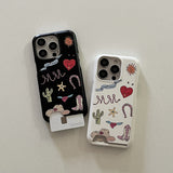 [Mademoment] vintage western mood design iphone card case