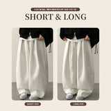 マイレットタンタンバックポケットパッチピンタックワイドパンツ[Long & Short]