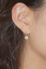 [MADE]HEART FLOWER EARRING (only rose 2ps)