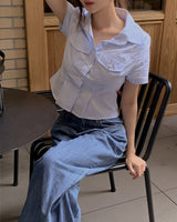 Meek Stripe Short Sleeve Shirt