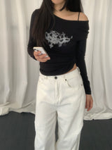 ラブティ ワンショルダー Tシャツ