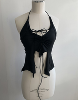 General Shirring Strap Top (Black)
