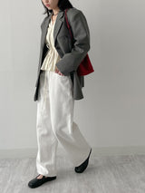 Cello V-Neck Shirred Blouse