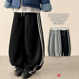 Theo Side Track Line Balloon Training Wide Pants