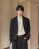 Flat Cropped Tweed Jacket