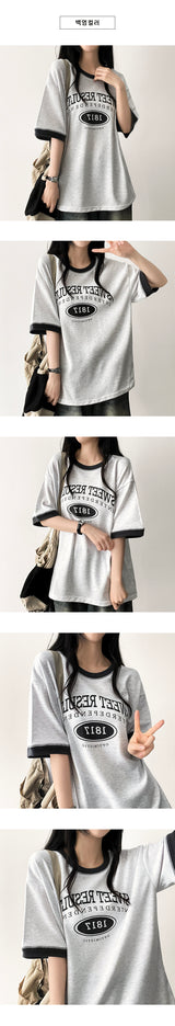 weat coloring short-sleeved T-shirt