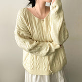 Lammy Round Twisted Knitted Cardigan