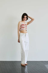 MIMI STRIPE SLEEVELESS / RED