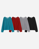 Wale Linen V-neck Knit