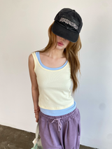 アテンションクロップスリーブトップス