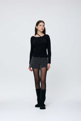 SILEN CORDUROY MICRO PANTS / CHARCOAL
