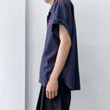 Mottled Wash Drop-Shoulder Shirt