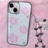 Aloha gal phone case (mint) - silver epoxy
