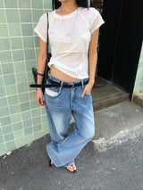 Pocket Washing Denim