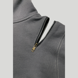ANTIQUE ZIPPER CROP HOODIE