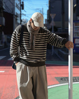 モインストライプニット