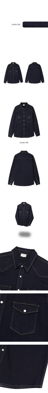 [S/S] Non pade western denim shirts