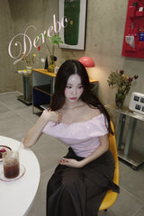 unbalanced side strap casual long skirt