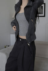Cats Line Hood Zip-up