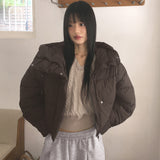 Bubbling Wellon Short Hooded Padded Jacket