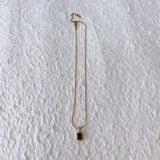 Emerald Frame Necklace