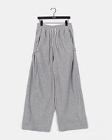 ピンティサイドスナップフリースワイドパンツ
