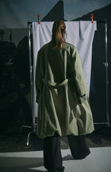 BALLOON TRENCH COAT -BEIGE