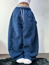 ボスサイズフリーススナップロングパンツ 🧸🩵🤍6カラー