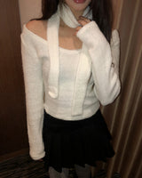 Seu Muffler Terry U-neck Knit
