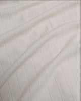 Open polo long sleeve cream