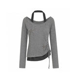 Talia Star Shirring Layered T-shirt